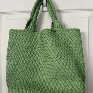 YNS Generic Green Woven Tote Bag